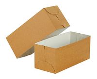 Premier Retail Natural Kraft Gift Box-9x4x4 inch 2pc 100 Count, 9x4x4