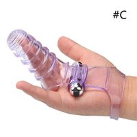 Bache60 Female Strāp-on Fínger Vibratór G-Spót Sti-mulator Silicone Masager Adullt Six Gāme Toys