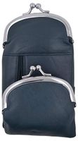 Genuine Leather Cigarette and Lighter Case with Twist Clasp by Marshal (Dark Green)