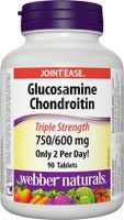 Webber Naturals Glucosamine Chondroitin Triple Strength Tablets, 750mg 90 Tablets