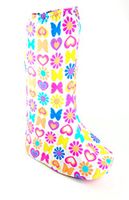 My Recovers Walking Boot Cover for Fracture Boot, Fashion Cover in Butterflies-Hearts, Tall Boot, Made in USA, Orthopedic Products Accessories (MD)