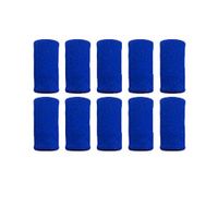 10 Pcs Basketball Fingers Compression Sleeves Volleyball Thumb Braces Support Elastic Finger Protector for Arthritis Blue