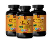 Weight Loss Pills That Work - Keto 3000 - EXOGENOUS Ketone Complex - Keto Vitamins Supplements - 3 Bottles 180 Capsules