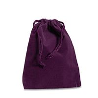 Purple Velour Jewelry Bags | Quantity: 25 | Width: 4"