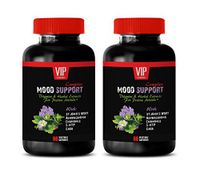 Mood Support Supplements for Women - Mood Support Complex - st Johns Wort with 5htp - 2 Bottles 120 Vegetable Capsules