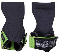 Lifting Grips PRO Weight Gloves Best Heavy Duty Straps Alternative to Power Hooks Deadlifts Adjustable Neoprene Padded Wrist Wrap (LmGrStRub, Small 5.0"-6.40" Wrist Size)