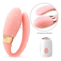 U Shape Vib'rador for Women Wireless Remote Control Oral U-Shaped Rechargeable & Silicone Multi-Speed Bed Sport Self-Amusement Tool Privacy Provocative Couples Lovely Toys