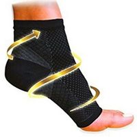 Heyuni. Compression Foot Socks Sleeves for Ankle/Heel Support, Increase Blood Circulation, Relieve Arch Pain, Reduce Foot Swelling