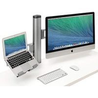 Bretford Mobile Combo Desk Mount for LCD Display/Notebook/Tablet Gray, Aluminum (TY174BG1)