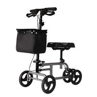 Yadianna All Terrain Foldable Mobility Walker Rollators 4 Wheel with Seat,Elderly Walker Trolley Shopping Cart Assisted Walking Wheelchairs