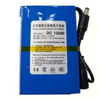 DC 12680 6800mAh Capacity Rechargeable Lithium Battery for CCTV Camera