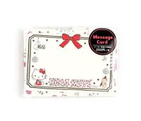 Sanrio Character Message Set With Sticker Seal Hello Kitty-My Melody-Cinnamoroll-Pompompurin-Little Twin Star ((1 Single character package per Order)) (Hello Kitty)