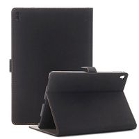 iPad Mini 4 Case, Sorb Sun PU Leather Book Style Flip Folio Smart Stand Protective Cases Hard Back Cover with Sleep Wake Function for Apple iPad Mini 4 - Black