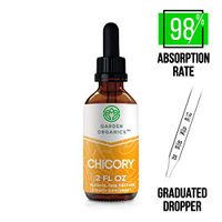 Garden Organics - Chicory Alcohol-Free Extract, Organic Chicory (Cichorium Intybus) Dried Root Powder (2 Fl Oz)