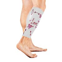 Stretch Sport Calf Sleeve Cupid Bbow Protective Guard for Men Women - Best Footless Compression Socks for Shin Splints, Running,Basketball Football (1 Pair)