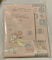 Sanrio Characters Letter Set 12 Writing Paper + 6 Envelopes + 7 Stickers Stationary Japan (Kitten cat)