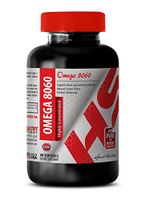 Omega 3 Supplements Organic - Highly Concentrated Omega 8060 3000 MG - Improve Immunity (1 Bottle)