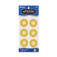 BAZIC 2" Gold Foil Notary/Certificate Seal Label (42/Pack) (Case of 24)