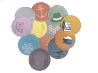 eVincE 12 Assorted Gift Tags (9.5 cms Diameter) Exclusively for Wrapped Gifts or Bags