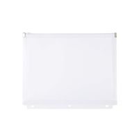 Filexec Pencil Pouch, Side-Load, Zipper Closure, 3-Hole Punched, Clear (Pack of 12) (50092-18083)