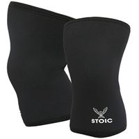 Knee Sleeves for Powerlifting - 7mm Thick Neoprene Sleeve for Bodybuilding, Weight Lifting Best for Squats, Cross Training, Strongman Professional Quality & Ultra Heavy Duty (Pair) by Stoic (X-Small)