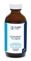 Klaire Labs Eicosamax TG Liquid - Triple Strength, Purity Tested Omega 3 Triglyceride Fish Oil, 1400 Milligrams EPA / 925 Milligrams DHA, Lemon Flavor for No Fishy Burps (30 Servings, 5 Fluid Ounces)