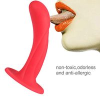 STZDQ 6.69" Lifelike and Artificial Women-Toys for Muscle Relax,100% Medical Grade Silicone (Flesh) (Color : Red)
