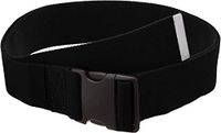 Gait Belt with Plastic Buckle by LiftAid - Transfer and Walking Aid with Belt Loop Holder for Assisting Therapist, Nurse, Home Care - 60"L x 2"W (Black)
