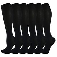 Compression Socks for Women & Men 20-30mmHg Best Knee High Stockings for Running Nurses Hiking Cycling Recovery