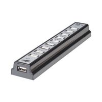 Manhattan 161572 10-Port Hi-Speed Usb 2.0 Desktop Hub