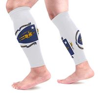 Abbylife Massachusetts Flag 1 Pair Leg Brace Compression Long Cooling Sports Leg Sleeve