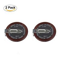 SUPERELE 2pcs VL2020 Rechargeable Battery Lithium Coin 3V 20MM Horizontal Tab for BMW E46 E60 E92 3 328 330 X5 Remote Key