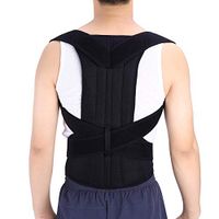Back Support Posture Corrector Lumbar Belt Waist Brace Shoulder Correction Brace for Men Women,M