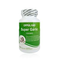 Oppuland Super Garlic, Healthy Blood Pressure, Antioxidant, Strengthens Immune System. 1000mg 100 Tablets