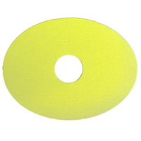 GrifGrips Oval Sports Grip Adhesive Patch for Tubed Insulin Pumps - Pack of 15 (Yellow)