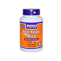 NOW Supplements, Red Yeast Rice 1200 mg, 60 Tablets