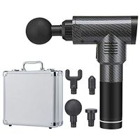 OKmel Personal Percussion Massage Gun Cordless Handheld Electric Body Massager for Muscle Tension Relief 5 Speeds 4 Massage Heads