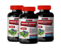 Immune Restore - Immune Support Complex 1550MG - Natural Formula - Premium Blend - Stop Free Radical Damage - graviola Soursop - 3 Bottles (180 Capsules)