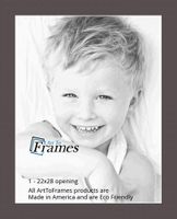 22x28 Weatherwood / Chestnut Custom Mat for Picture Frame with 18x24 opening size (Mat Only, Frame NOT Included)