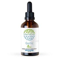 Garlic A120 Alcohol Herbal Extract Tincture, Organic Garlic (Allium sativum) Dried Powder (4 fl oz)
