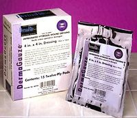 DermaGauze Impregnated Gauze/Wound Dressing 4" x 4" Pads 15/Box