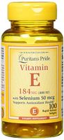 Vitamin E 400 IU with Selenium 50 mcg for Immune Health by Puritan's Pride for Support of Immune System 100 softgels
