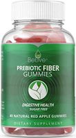 Fiber Gummies Sugar-Free Prebiotic Supplement for Kids & Adults - Digestive Health | Improves Bowel Movement with Inulin & Chicory Root | 100% Natural and Vegan Friendly - 40 Count