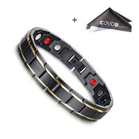 Pulsera De Terapia Titanio Magnética Brazalete para Hombres El Artritis Dolor-US