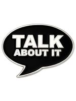 PinMart Talk About It Word Bubble Awareness for All Causes Enamel Lapel Pin