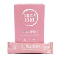 Collagen For Her: Unflavored Collagen Peptide Powder Travel Stick Packets - Hydrolyzed Collagen Protein Powder Supplement for Women | Perfect for Paleo, Keto, Hair, Skin, Nails - (20 Packets)