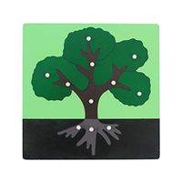 bromrefulgenc Intelligence Toy for Toddler - Wooden Puzzle Toy Flower Insect Panel Jigsaw Education Toy Teaching Aids for Kids Gift Tree