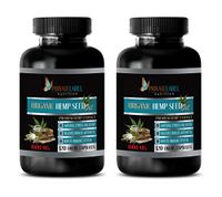 Nerve Support Formula - Organic Hemp Seed Oil 1000MG - Hemp Oil Products for Pain - 2 Bottles 240 Liquid Capsules