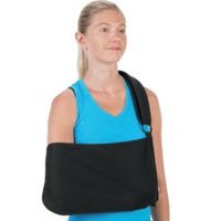 BREG '01002 Immobilizer, Orthopedic, Sling Small 14" L x 8.5" D Cotton Right/Left Shoulder, O-Ring/Hook/Loop Closure Shure Latex-Free