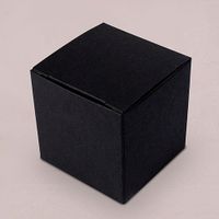 Weddingstar Inc. Cube Favor Boxes in Black